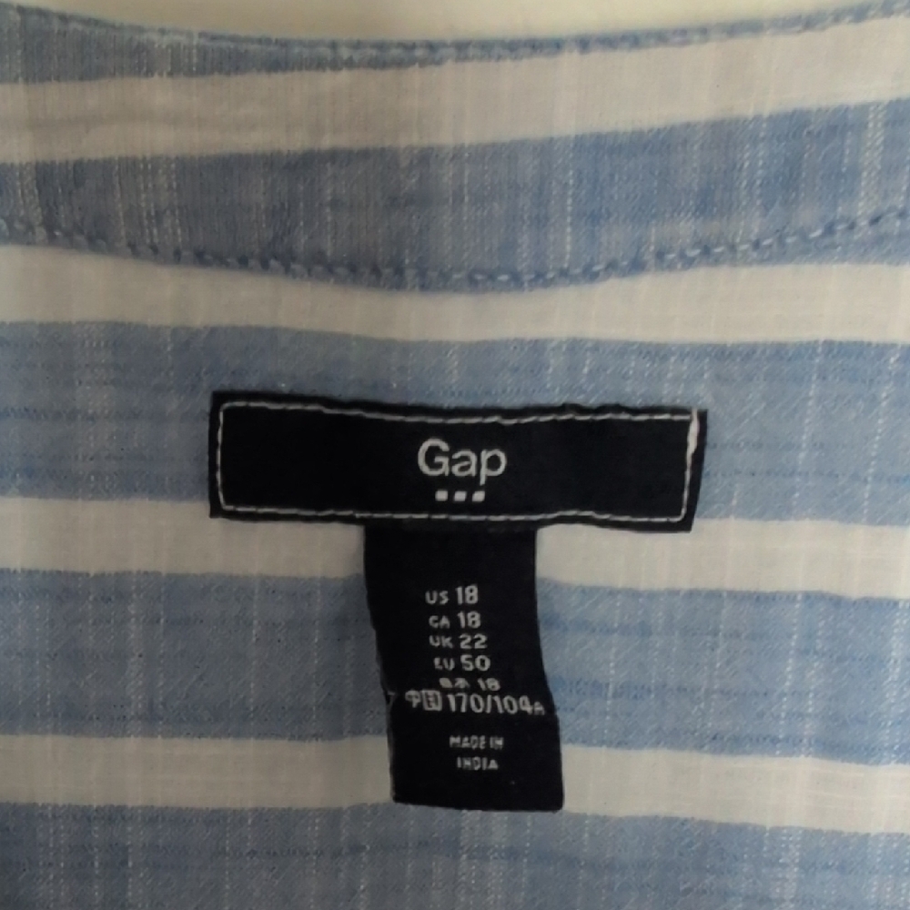 GAP Blue and White Striped Dress - Picture 2 of 5